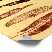 Leaf Natuur Print Mini-Poster (Hoek)