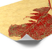 Leaf Natuur Print Mini-Poster (Hoek)