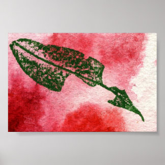 Leaf Natuur Print Mini-Poster