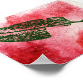 Leaf Natuur Print Mini-Poster (Hoek)