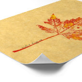 Leaf Natuur Print Mini-Poster (Hoek)