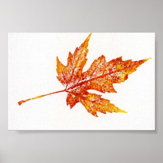 Leaf Natuur Print Mini-Poster (Voorkant)