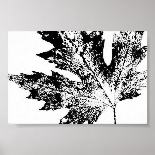 Leaf Natuur Print Mini-Poster (Voorkant)