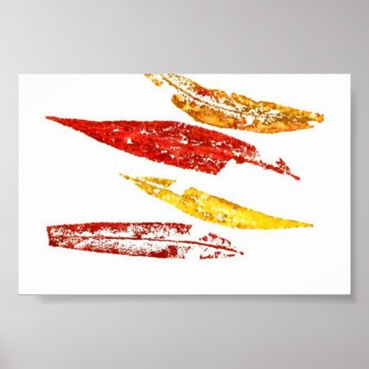 Leaf Natuur Print Mini-Poster (Voorkant)