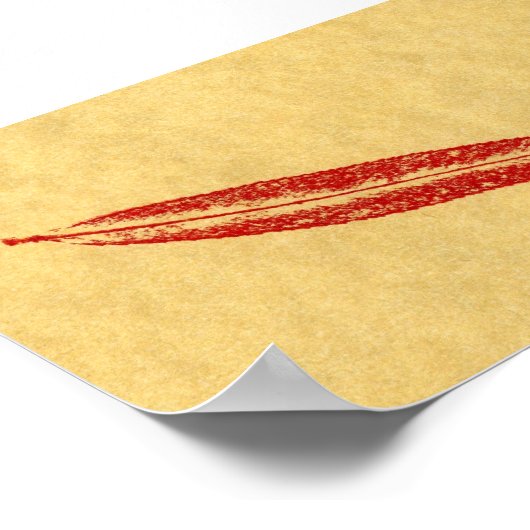 Leaf Natuur Print Mini-Poster (Hoek)