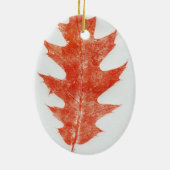 Leaf Natuur Print Ornament (Achterkant)