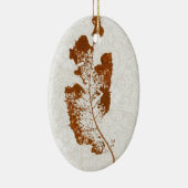 Leaf Natuur Print Ornament (Rechts)
