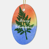 Leaf Natuur Print Ornament (Links)