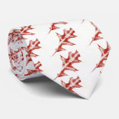 Leaf Natuur Print Stropdas (Opgerold)