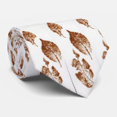 Leaf Natuur Print Stropdas (Opgerold)
