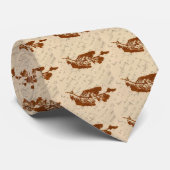 Leaf Natuur Print Stropdas (Opgerold)