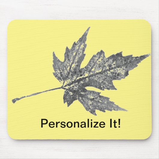 Leaf Natuur Prints Mousepad Muismat (Voorkant)