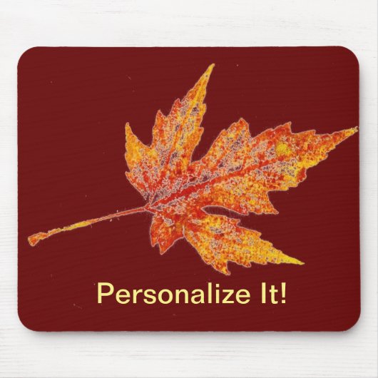 Leaf Natuur Prints Mousepad Muismat (Voorkant)