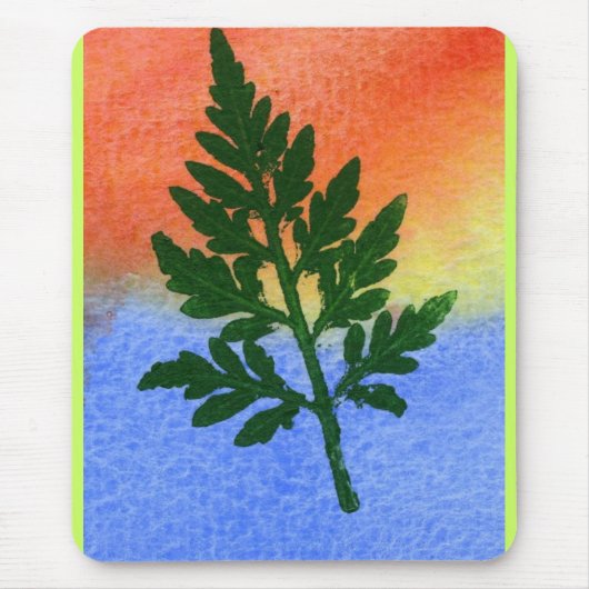 Leaf Natuur Prints Mousepad Muismat (Voorkant)