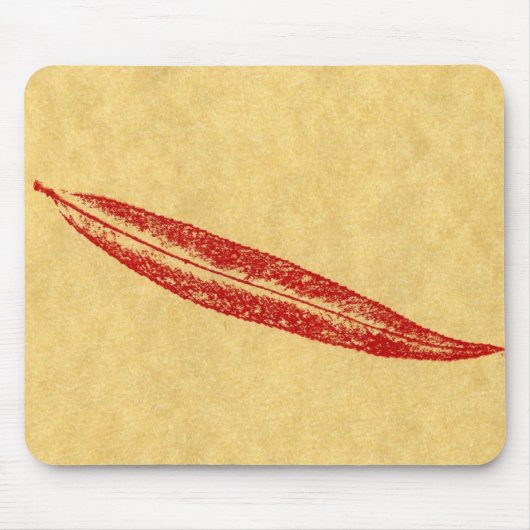 Leaf Natuur Prints Mousepad Muismat (Voorkant)