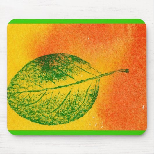 Leaf Natuur Prints Mousepad Muismat (Voorkant)