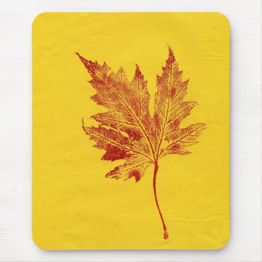 Leaf Natuur Prints Mousepad Muismat (Voorkant)