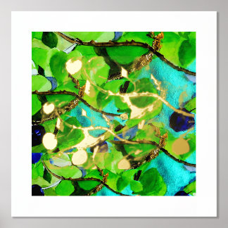 Leaf on Vine Folie Print