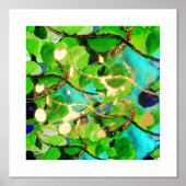 Leaf on Vine Folie Print (Voorkant)