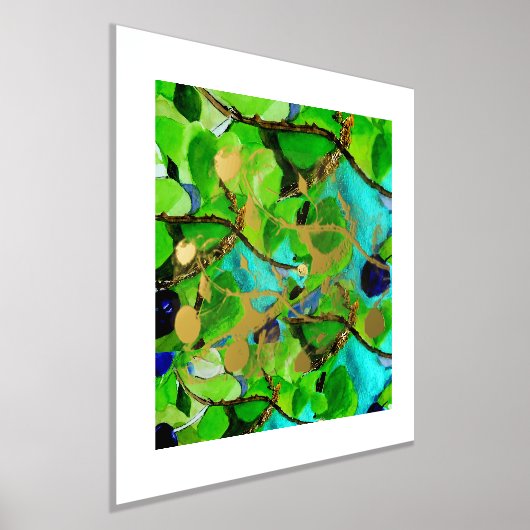 Leaf on Vine Folie Print (Laagn)