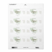 Leaf Organic Face Serum Labels (Full Sheet)
