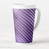 Leaf Paars Diagonal Latte Mok (Rechterhoek)