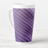Leaf Paars Diagonal Latte Mok (Linkerhoek)