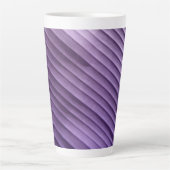 Leaf Paars Diagonal Latte Mok (Voorkant)