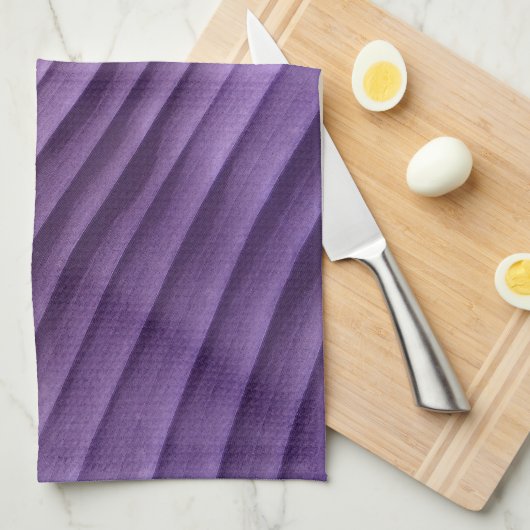 Leaf Paars Diagonal Theedoek (Quarter Fold)