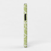 Leaf-patroon met groene draagtas Case-Mate iPhone case (Achterkant/rechts)
