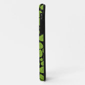 Leaf Pattern 02 - Martian Green op Black Case-Mate iPhone Case (Achterkant/links)