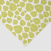 Leaf Pattern - Banana Green Tissuepapier (Detail)