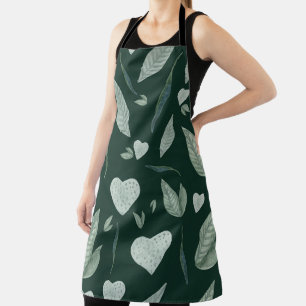 Leaf Pattern Botanical Boho Keuken Schort