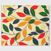 Leaf Pattern Cadeaupapier (Vlak)