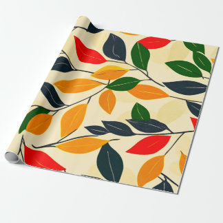 Leaf Pattern Cadeaupapier