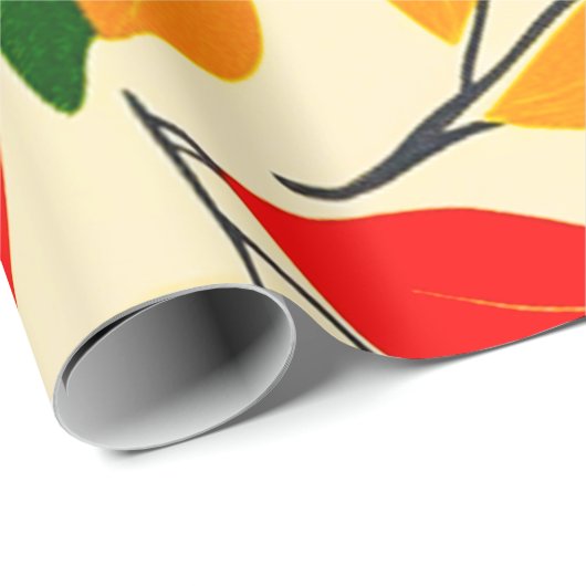 Leaf Pattern Cadeaupapier (Rol Hoek)