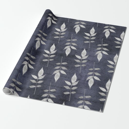 Leaf Pattern Cadeaupapier (Uitgerold)