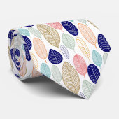 Leaf Pattern - Colors 01 Stropdas (Opgerold)