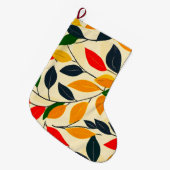 Leaf Pattern Grote Kerstsok (Voorkant (Hangend))