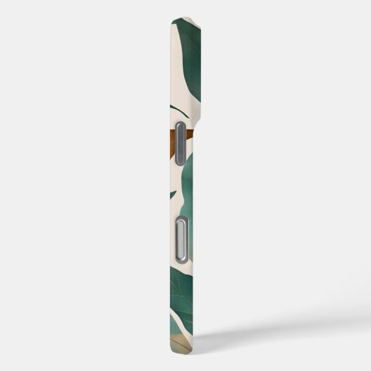 Leaf Pattern iPhone Case (Achterkant / Rechts)