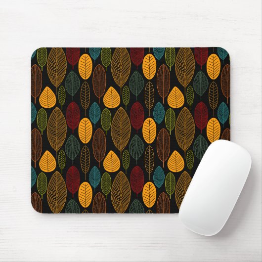 Leaf Pattern - Kleuren Muismat (Met muis)