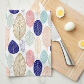 Leaf Pattern - Kleuren Theedoek (Quarter Fold)