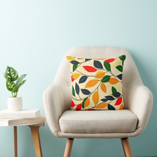 Leaf Pattern Kussen (Stoel)