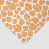 Leaf Pattern - Light Oranje Tissuepapier (Detail)