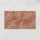Leaf Pattern Logo Visitekaartje (Achterkant)
