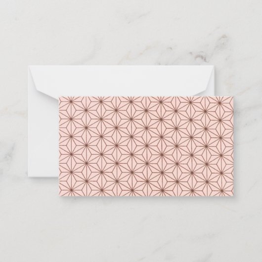 leaf pattern notitiekaartje (Voorkant)