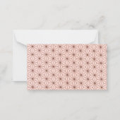 leaf pattern notitiekaartje (Achterkant)