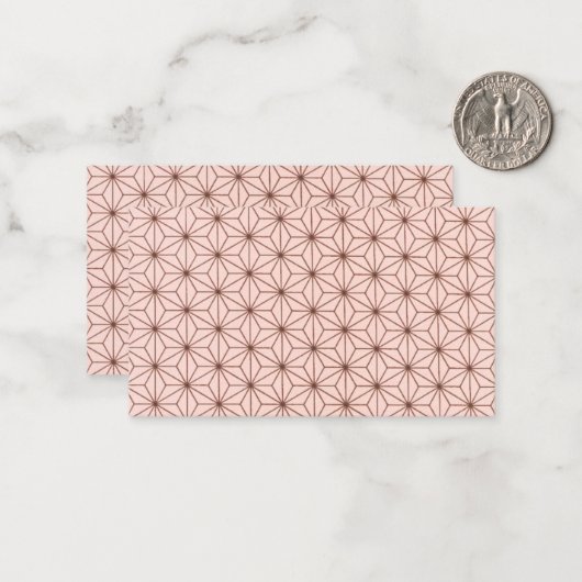 leaf pattern notitiekaartje (Voorkant / Achterkant in situ)