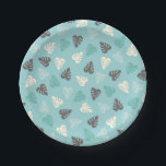 Leaf Pattern Papieren Bordje<br><div class="desc">Een oerwouden blad papier bord te coördineren met het oerwouden leeuw baby shower collectie. Schattigee borden voor uw lichaam oerwoud thema baby shower.</div>