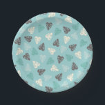 Leaf Pattern Papieren Bordje<br><div class="desc">Een oerwouden blad papier bord te coördineren met het oerwouden leeuw baby shower collectie. Schattigee borden voor uw lichaam oerwoud thema baby shower.</div>